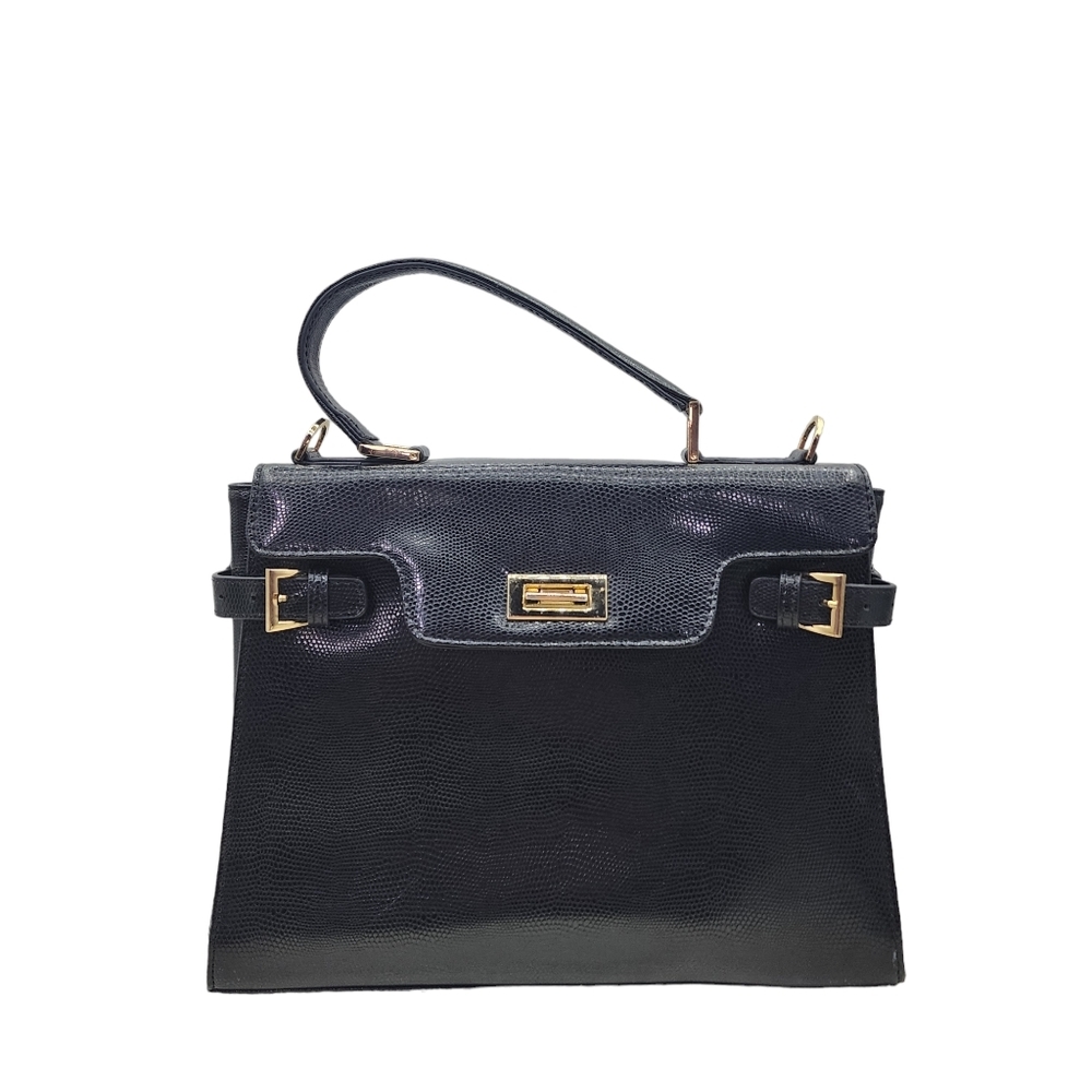 Elegant Vintage Black Leather Bag